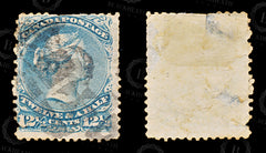 8622: Canada SG60 12½c Blue 1868 Sc#28 Mi23xA Filler C£75, view 2