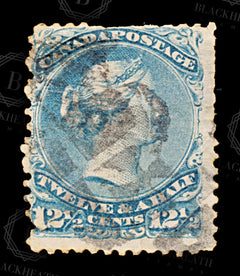 8622: Canada SG60 12½c Blue 1868 Sc#28 Mi23xA Filler C£75, view 3
