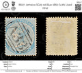 8627: Jamaica SG1b 1d Blue 1860 Sc#1 Used C£12