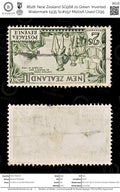 8628: New Zealand SG568 2s Green. Inverted Watermark 1935 Sc#197 Mi201A Used C£95