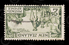 8628: New Zealand SG568 2s Green. Inverted Watermark 1935 Sc#197 Mi201A Used C£95, view 3