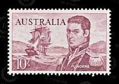 8631: Australia SG358a 10s Maroon 1965 Mi334b Mint MLH C£25, view 3