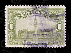 8632: Canada SG285 1$ Olive green 1929 Sc#159 Mi138 Filler C£85, view 3