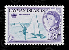 8634: Cayman Islands SG176 1'9s Violet & Dark blue green 1962 Sc#164 Mi165 Mint MNH C£21, view 3