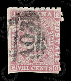 8635: British Guiana SG95 8c Pink 1866 Sc#53 Mi27C Filler C£48, view 3