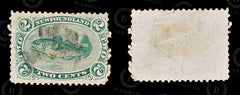 8639: Newfoundland SG31 2c Bluish green 1870 Sc#24 Mi16y Used C£50, view 2