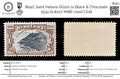 8640: Saint Helena SG120 1s Black & Chocolate 1934 Sc#107 Mi86 Used C£18