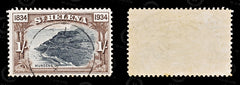 8640: Saint Helena SG120 1s Black & Chocolate 1934 Sc#107 Mi86 Used C£18, view 2