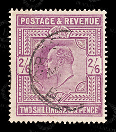 8643: GB SG262 2'6s Dull purple & Dark purple violet 1905 Sc#139e Mi115Ixc Used C£180, view 3