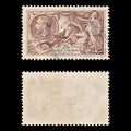 8644: GB SG450 2'6s Purple brown & Chocolate brown 1934 Sc#222 Mi186a Used C£40