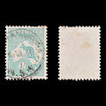 8649: Australia SG109 1s Blue green 1929 Sc#98 Mi84X Used C£11