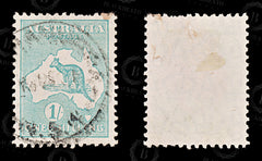 8649: Australia SG109 1s Blue green 1929 Sc#98 Mi84X Used C£11, view 2