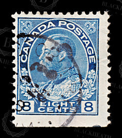 8655: Canada SG252 8d Blue. Bottom Imperf 1925 Sc#115 Mi111 Used C£11, view 3