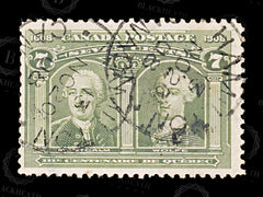 8656: Canada SG192 7c Olive green 1908 Sc#100 Mi88 Used C£65, view 3