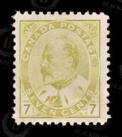 8660: Canada SG180 7c Yellow olive 1903 Sc#92ii Mi80aA Mint MNG C£90, view 3