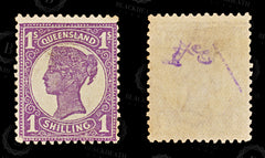8661: Queensland SG308 1s Violet 1907 Mi122C Mint MNG C£20, view 2