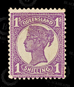 8661: Queensland SG308 1s Violet 1907 Mi122C Mint MNG C£20, view 3