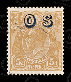 8665: Australia SGO132 5d Orange brown 1932 Sc#O10 MiDII10 Used C£27, view 3