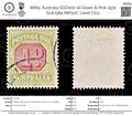 8669: Australia SGD100 1d Green & Pink 1931 Sc#J58a MiP50C Used C£11