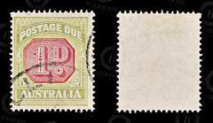 8669: Australia SGD100 1d Green & Pink 1931 Sc#J58a MiP50C Used C£11, view 2