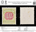 8670: Australia SGD100 1d Green & Pink 1931 Sc#J58a MiP50C Used C£11