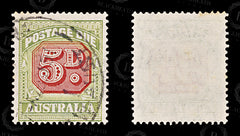 8674: Australia SGD124 5d Green & Pink 1948 Sc#J76 MiP68 Used C£13, view 2