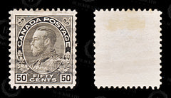 8685: Canada SG214 50c Black 1912 Sc#120a Used C£12, view 2