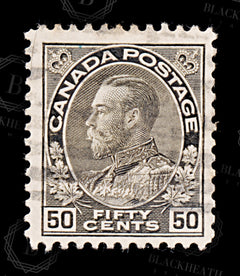 8685: Canada SG214 50c Black 1912 Sc#120a Used C£12, view 3