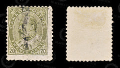 8686: Canada SG186 20c Deep olive green 1904 Sc#94i Used C£38, view 2