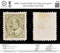 8688: Canada SG186 20c Deep olive green 1904 Sc#94i Used C£38