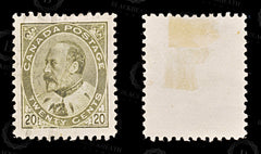 8688: Canada SG186 20c Deep olive green 1904 Sc#94i Used C£38, view 2