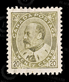 8688: Canada SG186 20c Deep olive green 1904 Sc#94i Used C£38, view 3
