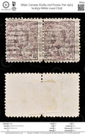 8690: Canada SG184 10d Purple. Pair 1903 Sc#93i Mi81b Used C£56