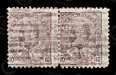 8690: Canada SG184 10d Purple. Pair 1903 Sc#93i Mi81b Used C£56, view 3