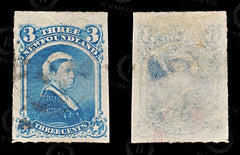 8692: Newfoundland SG42 3c Blue 1877 Sc#39 Mi29 Used C£10, view 2