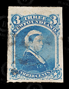8692: Newfoundland SG42 3c Blue 1877 Sc#39 Mi29 Used C£10, view 3