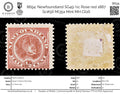 8694: Newfoundland SG49 ½c Rose red 1887 Sc#56 Mi35a Mint MH C£16