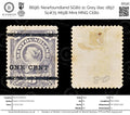 8696: Newfoundland SG80 1c Grey lilac 1897 Sc#75 Mi58I Mint MNG C£80