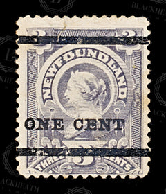 8696: Newfoundland SG80 1c Grey lilac 1897 Sc#75 Mi58I Mint MNG C£80, view 3