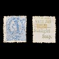 8698: New Zealand SG218k 2½d Blue. Olive Underprint 1893 Used C£200