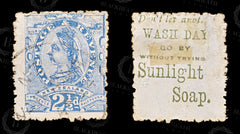 8698: New Zealand SG218k 2½d Blue. Olive Underprint 1893 Used C£200, view 2