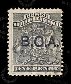 8700: British Central Africa SG1 1d Black 1891 Sc#1 Mi1 Used C£13, view 3