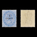 8703: Straits Settlements SG107 4c Blue 1899 Sc#89 Mi75 Mint MNH C£15