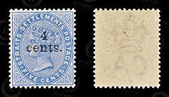 8703: Straits Settlements SG107 4c Blue 1899 Sc#89 Mi75 Mint MNH C£15, view 2