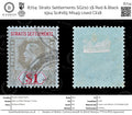 8704: Straits Settlements SG210 1$ Red & Black 1914 Sc#165 Mi149 Used C£18