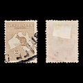 8707: Australia SG41 2s Brown 1916 Sc#52 Mi48XIIa Used C£14