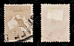 8707: Australia SG41 2s Brown 1916 Sc#52 Mi48XIIa Used C£14, view 2