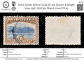 8712: South Africa SG39 (E) 10s Brown & Bright blue 1927 Sc#32a Mi41A Used C£10