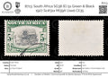 8713: South Africa SG38 (E) 5s Green & Black 1927 Sc#31a Mi39A Used C£35