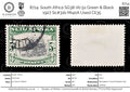 8714: South Africa SG38 (A) 5s Green & Black 1927 Sc#31b Mi40A Used C£35